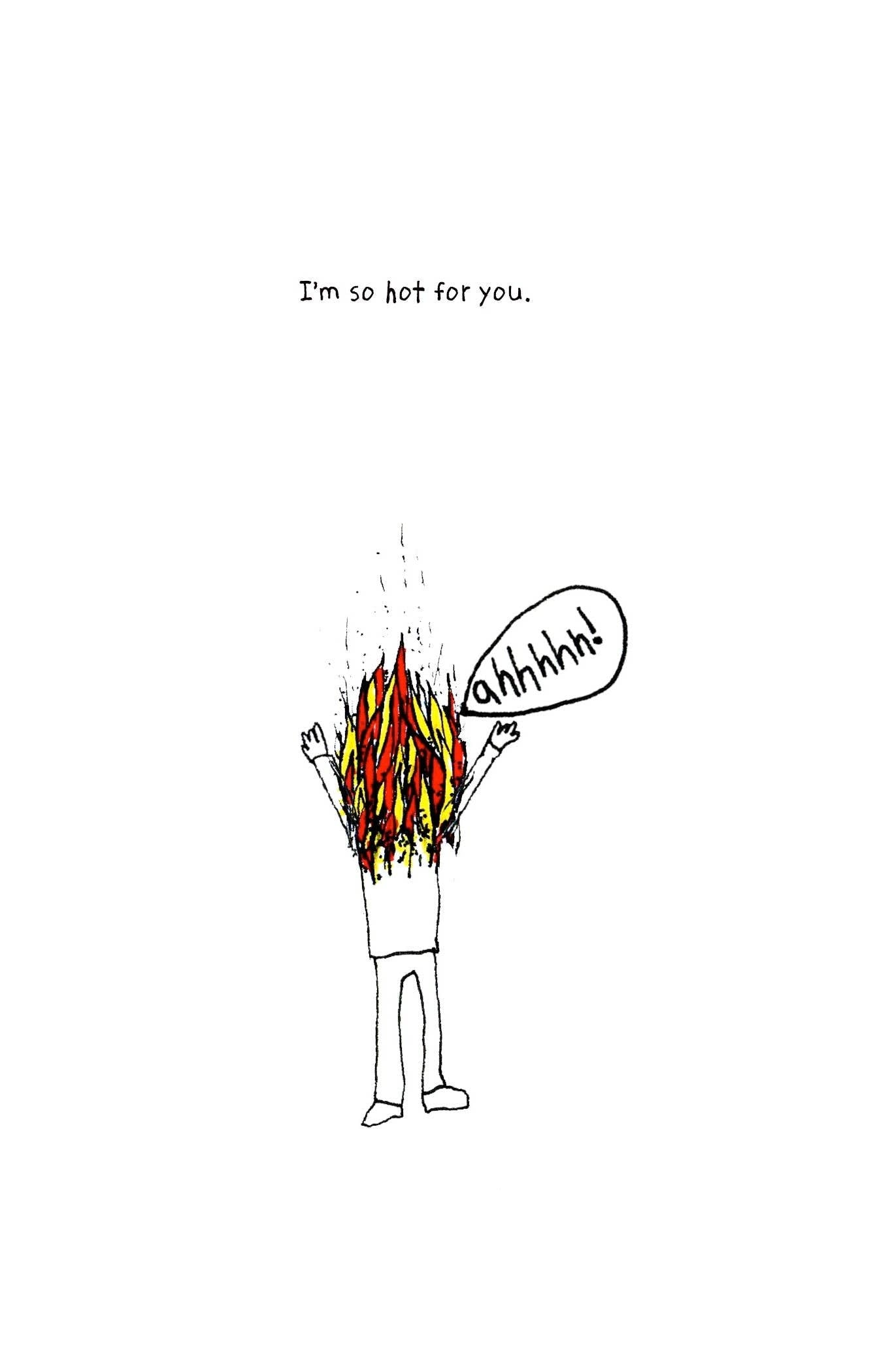 Greeting Card; So Hot