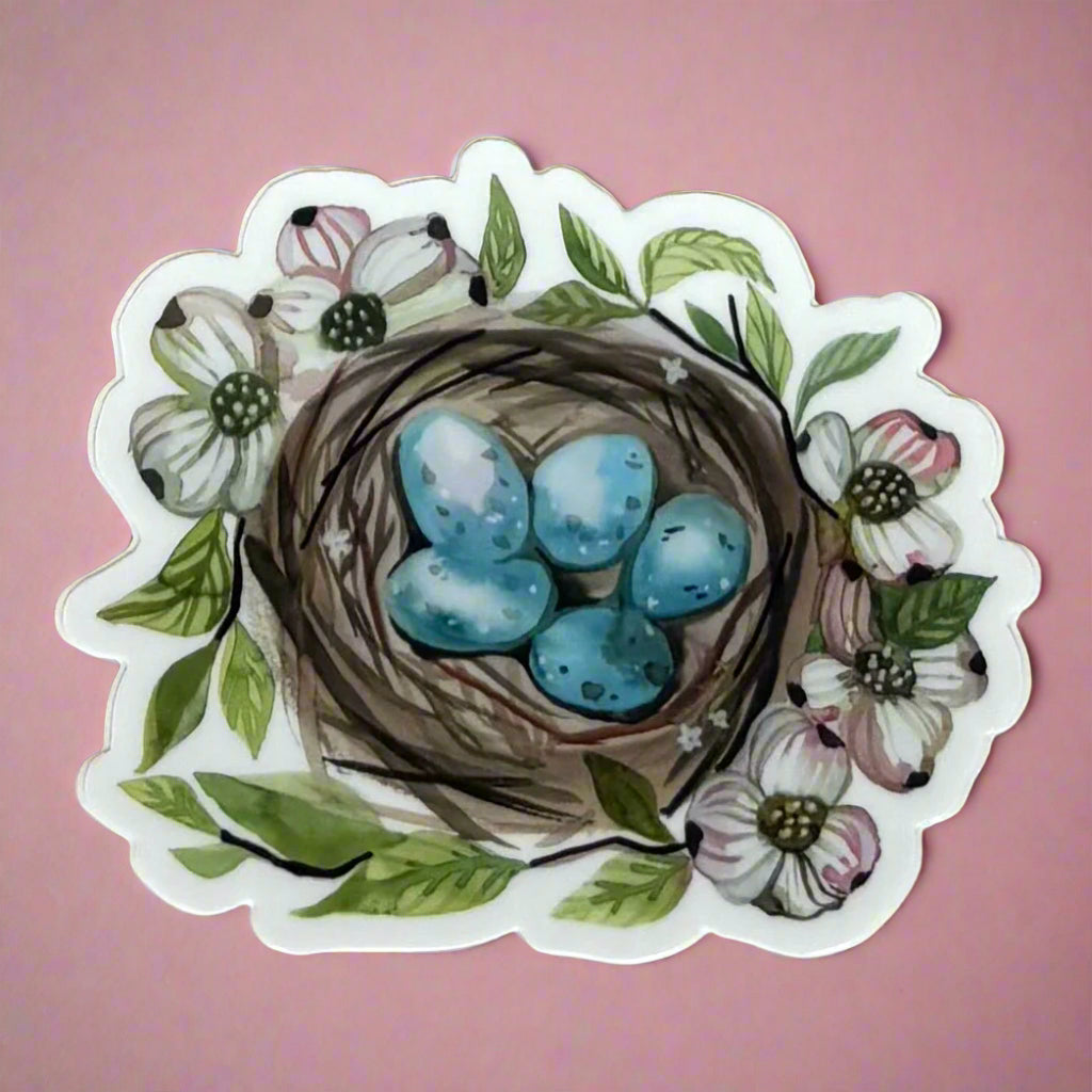 Vinyl Sticker; Bird Eggs - Made by Shellie