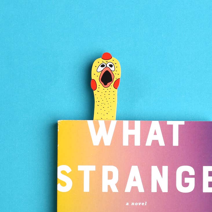 Bookmark; Rubber Chicken (Die Cut) By Humdrum Paper