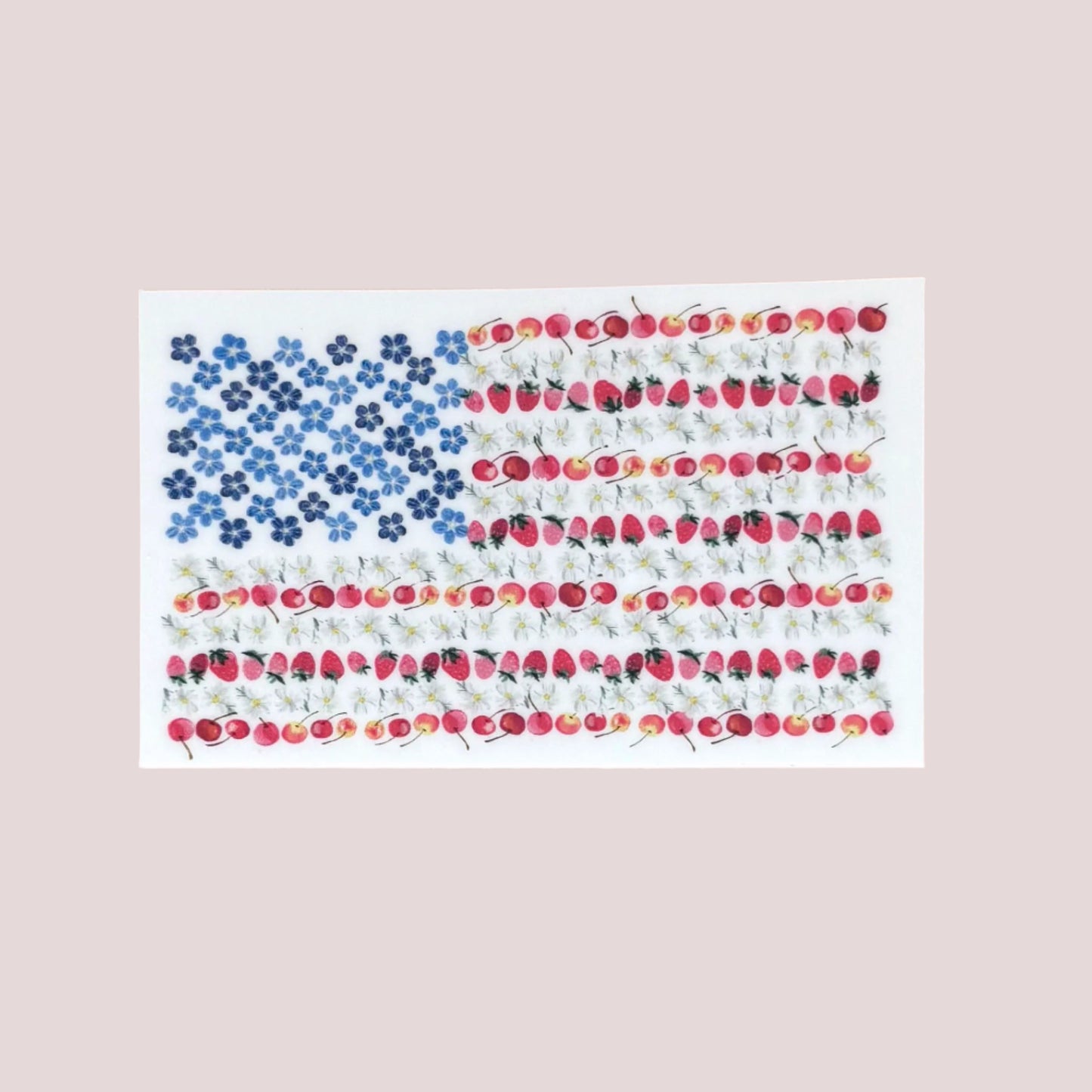 Vinyl Sticker; American Flag