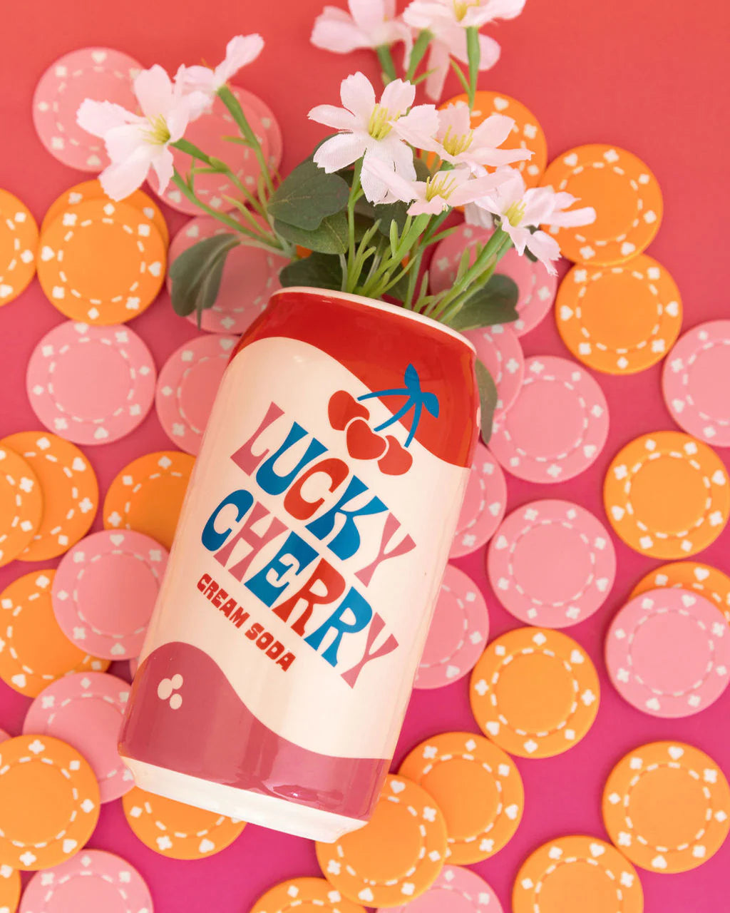 Ceramic Vase; LUCKY CHERRY CREAM SODA By Ban.dō