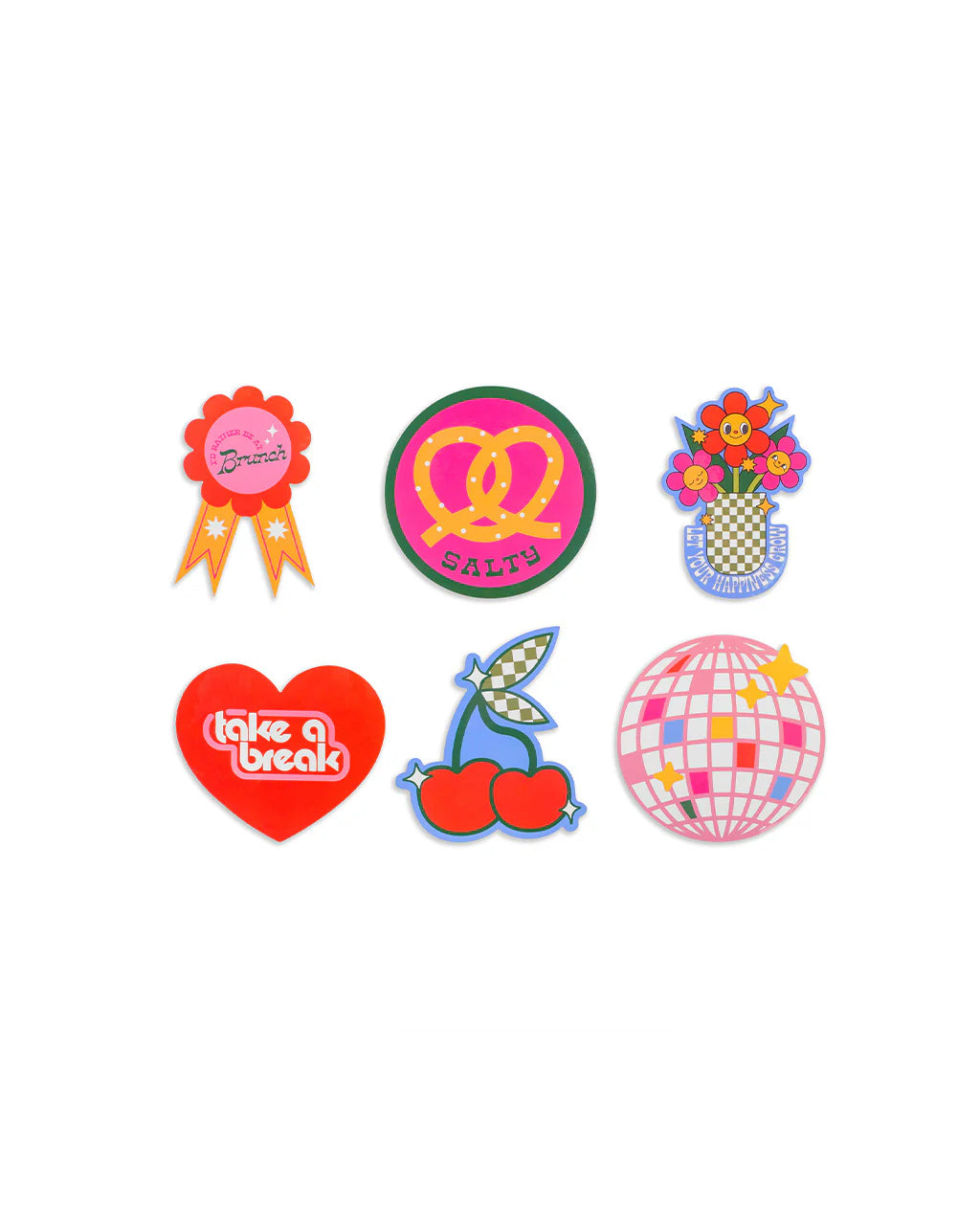 Vinyl Stckers Set; STICK WITH IT! (6 Assorted Stickers) By Ban.dō