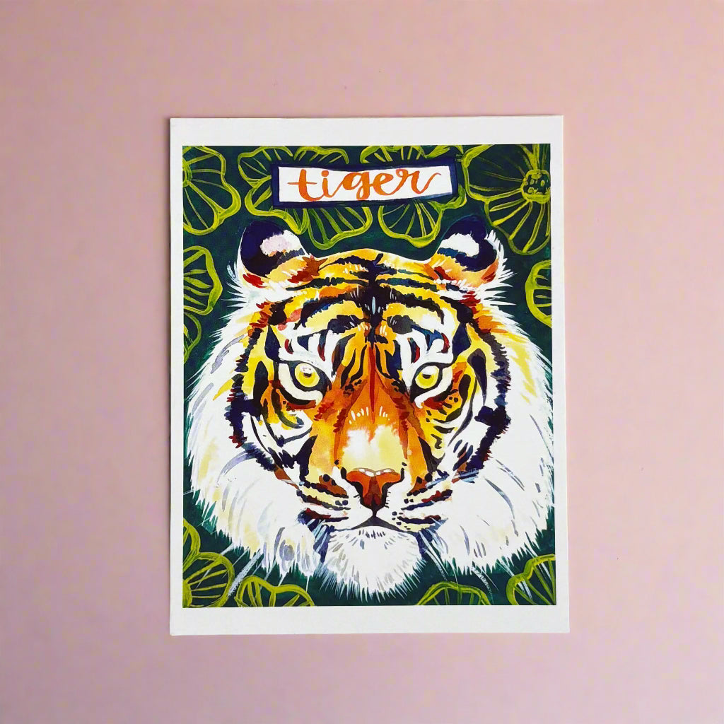 Art Print; Tiger (4x6") - Made by Shellie