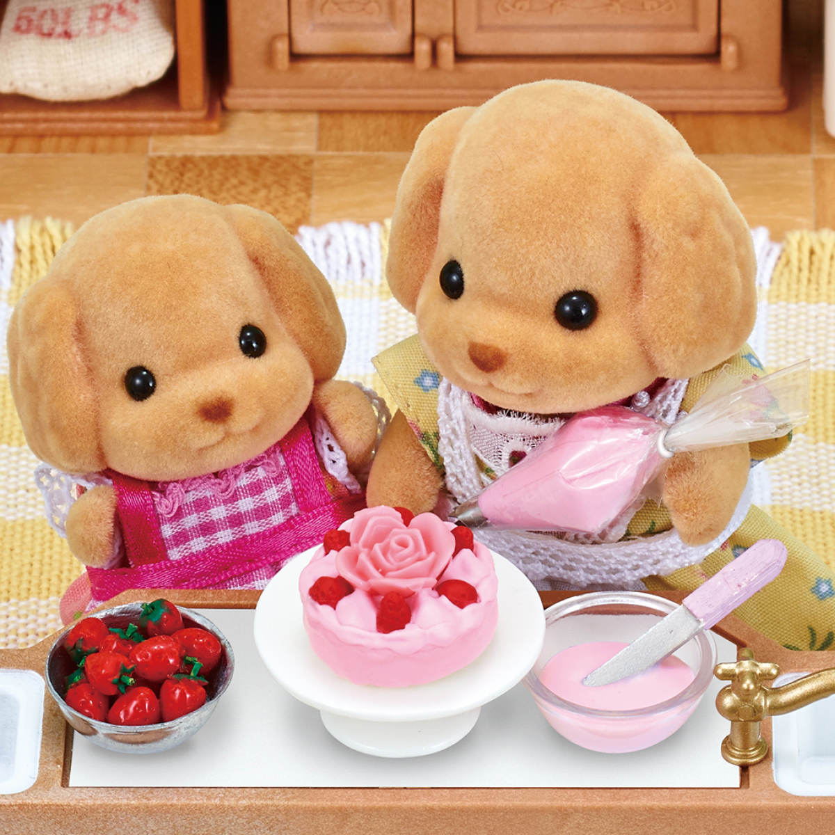 Calico Critters; Toy Poodle Family