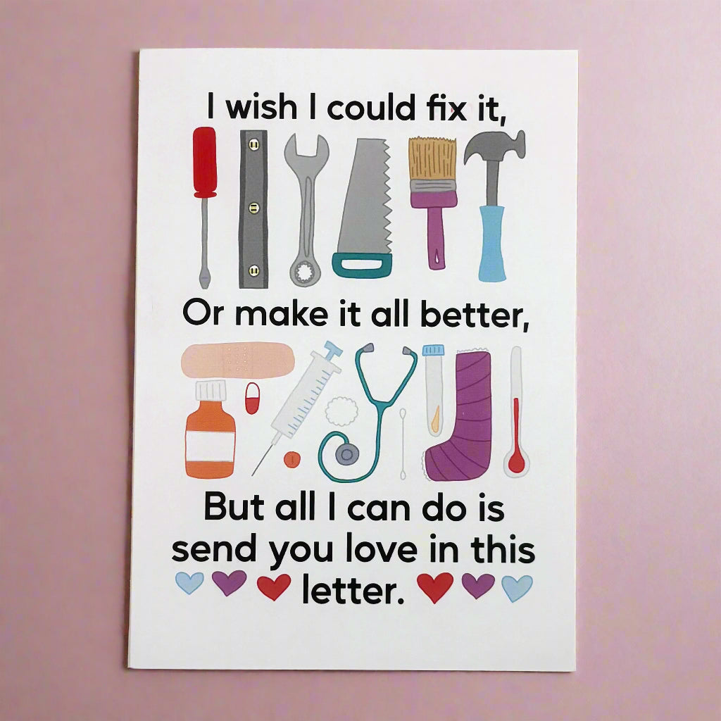Sympathy Card; I Wish I Could Fix It