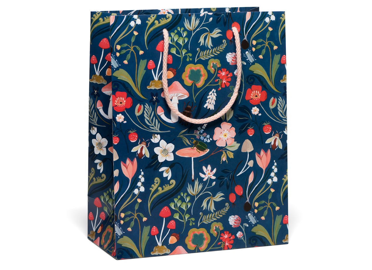 Medium Gift Bag; Forest Blue