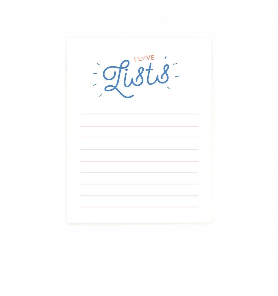 Compact Notepad; I Love Lists