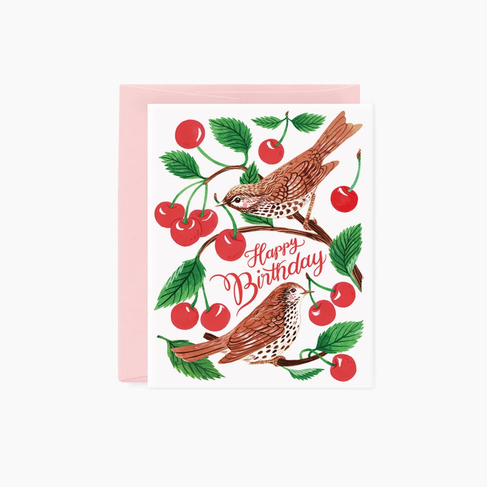 Birthday Card; Cherry Thieves