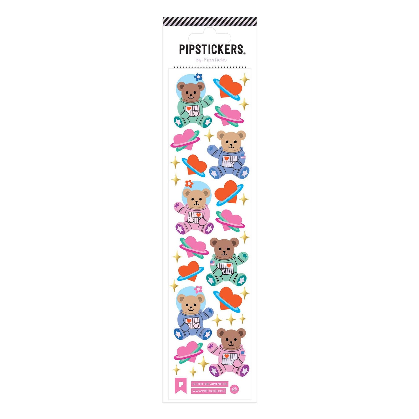 Pipsticks Sticker Sheet; Suited For Adventure