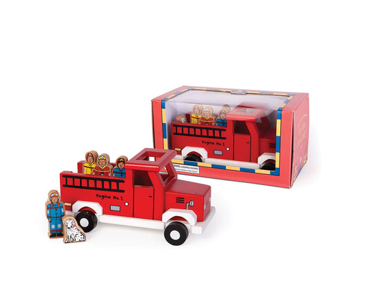 Magnetic Fire Truck; To the Rescue (with play shapes)