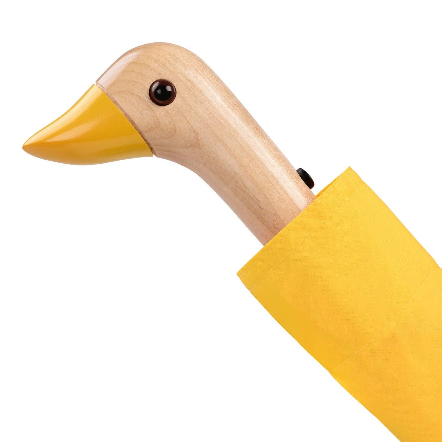 Original Duckhead Compact Umbrella; Yellow (Eco-Friendly, Wind Resistant, Upcycled)