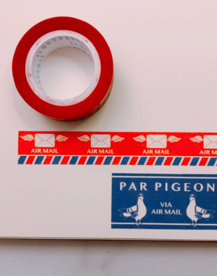 Washi Tape; Air Mail Winged Envelopes