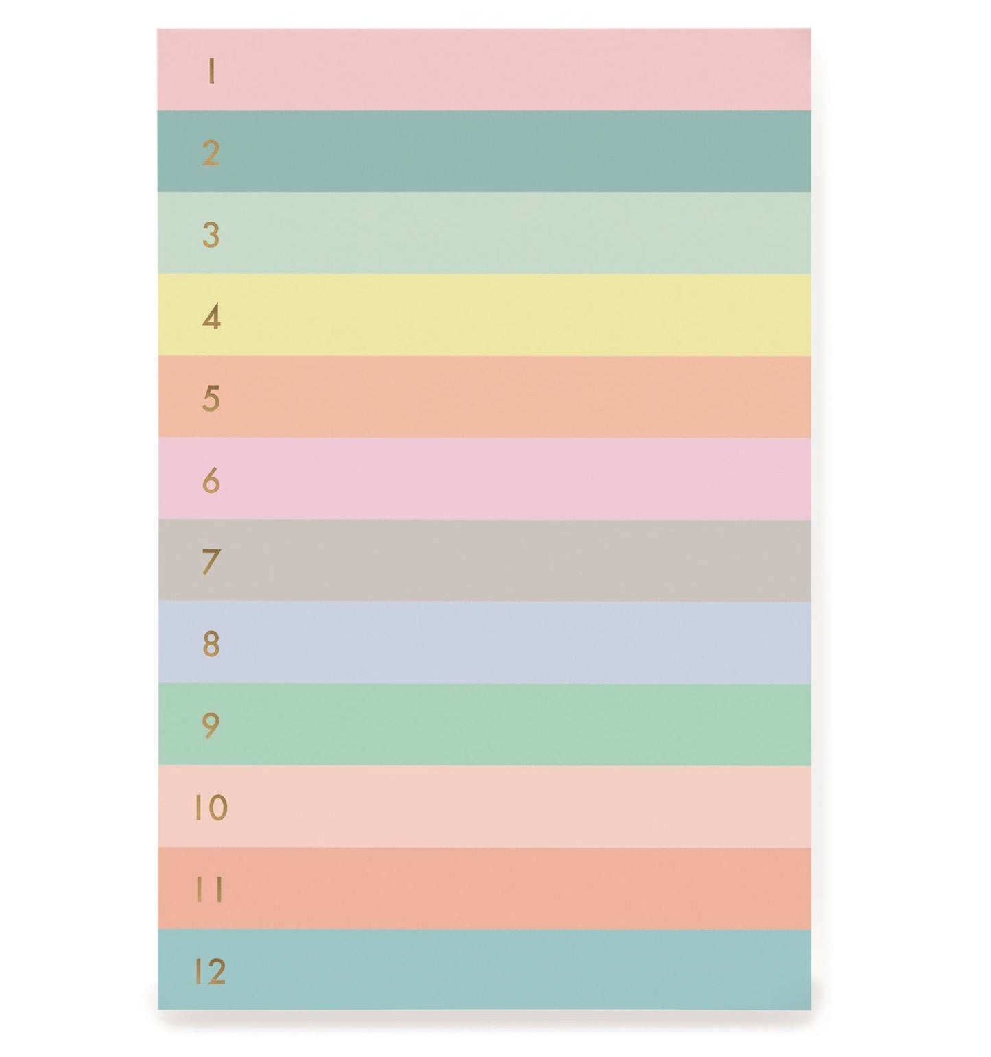Rifle Paper Co. Notepad; Pastel Color Block (Numbered)