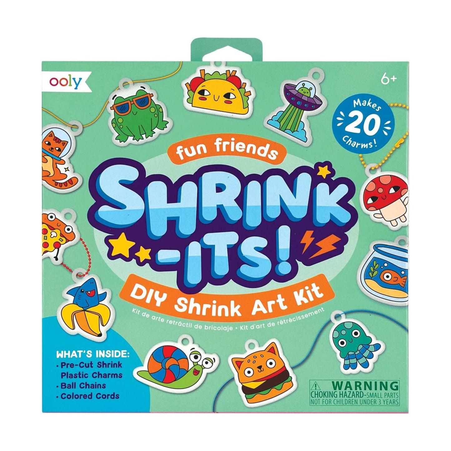 Ooly Shrink-Its! D.I.Y. Shrink Art Kit; Fun Friends