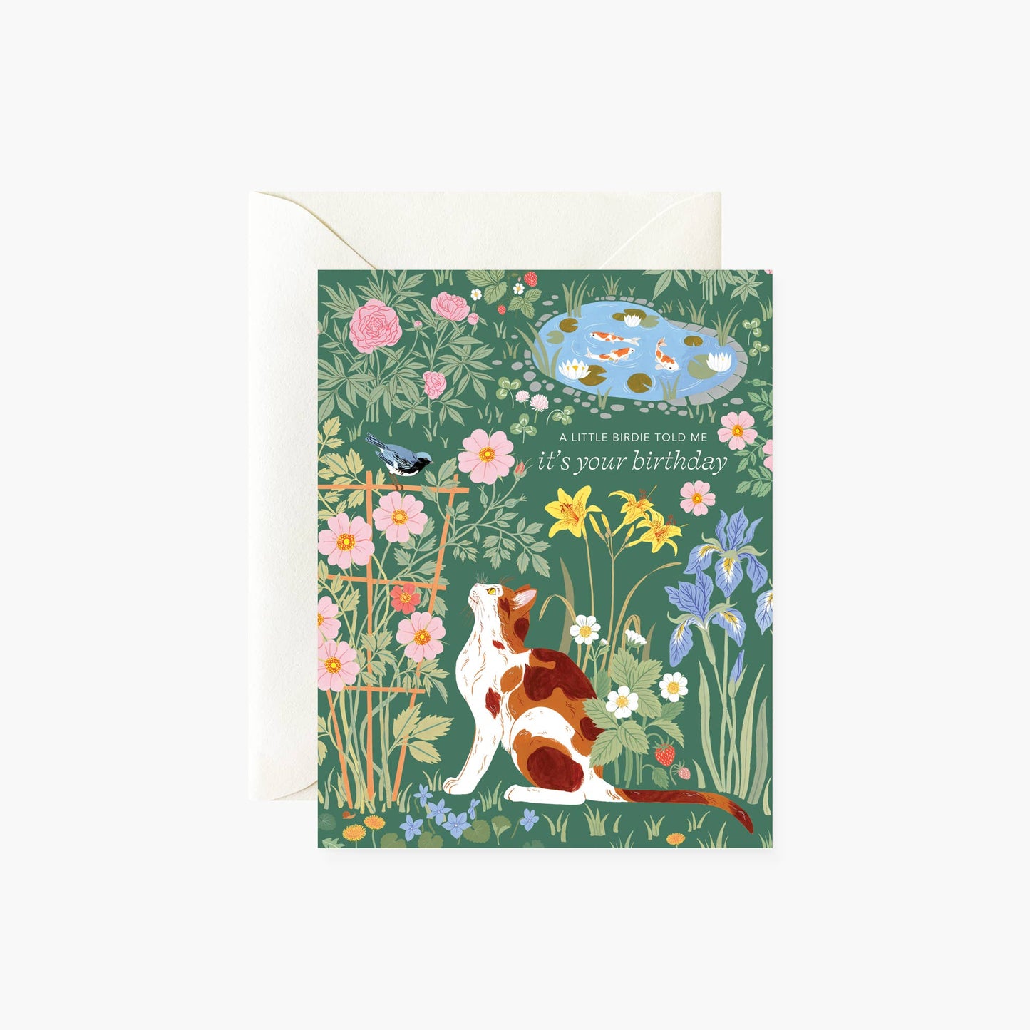 Birthday Card; A Little Birdie Told Me By Botanica Paper Co.