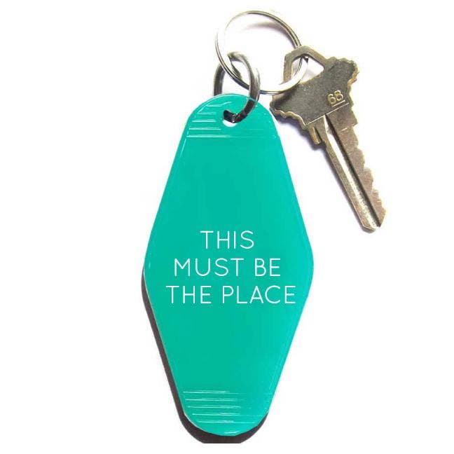 Key Tag; This Must Be The Place (Translucent Turquoise)