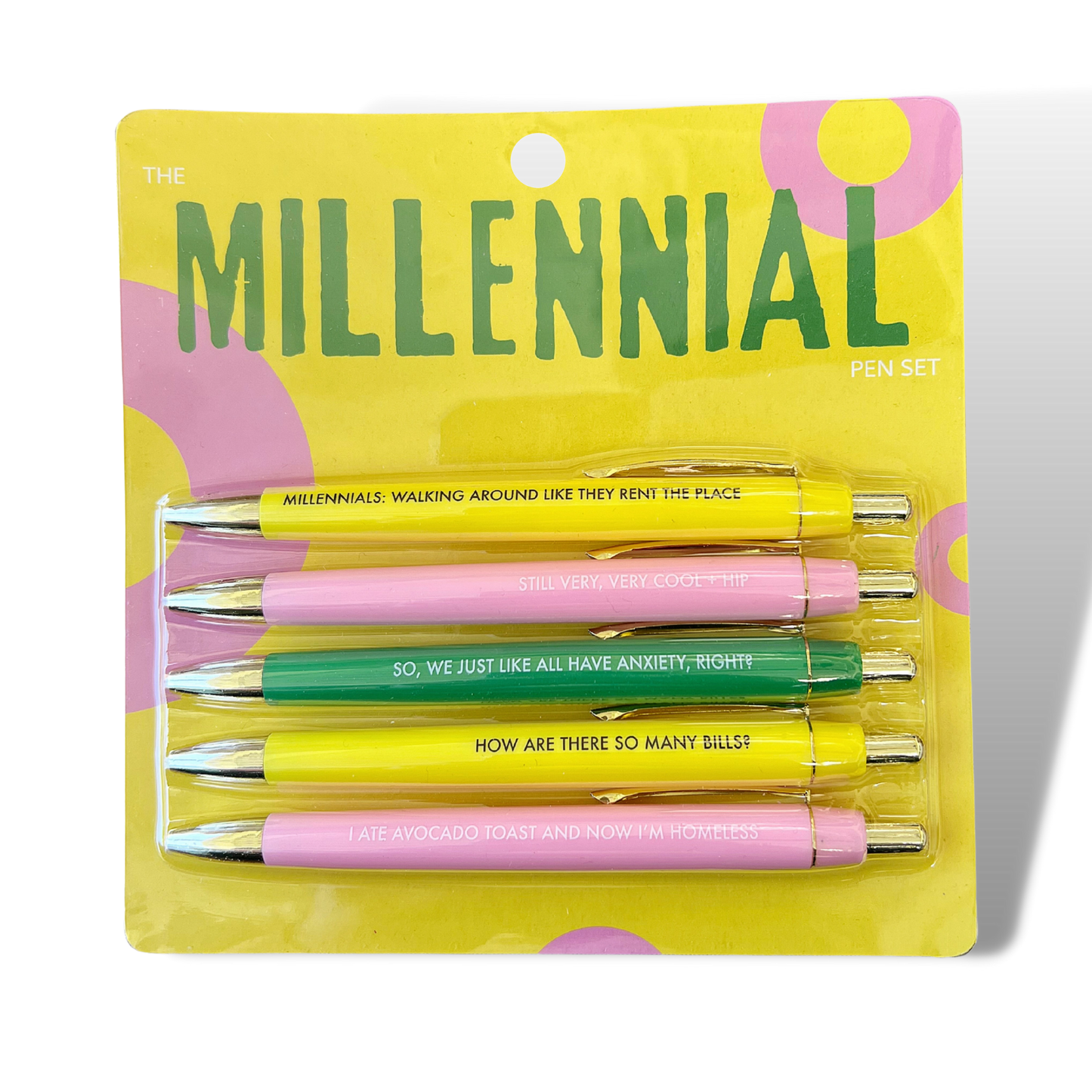 Pen Set; Millennial (Set of 5 Ballpoint Pens, Black)