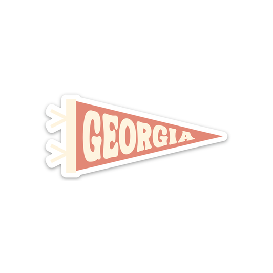 Georgia Pennant Vinyl Sticker