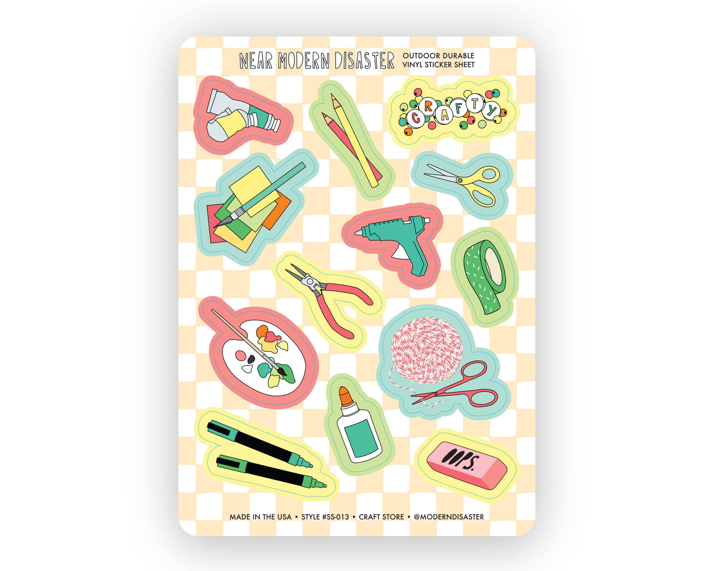 Sticker Sheet; Craft Store