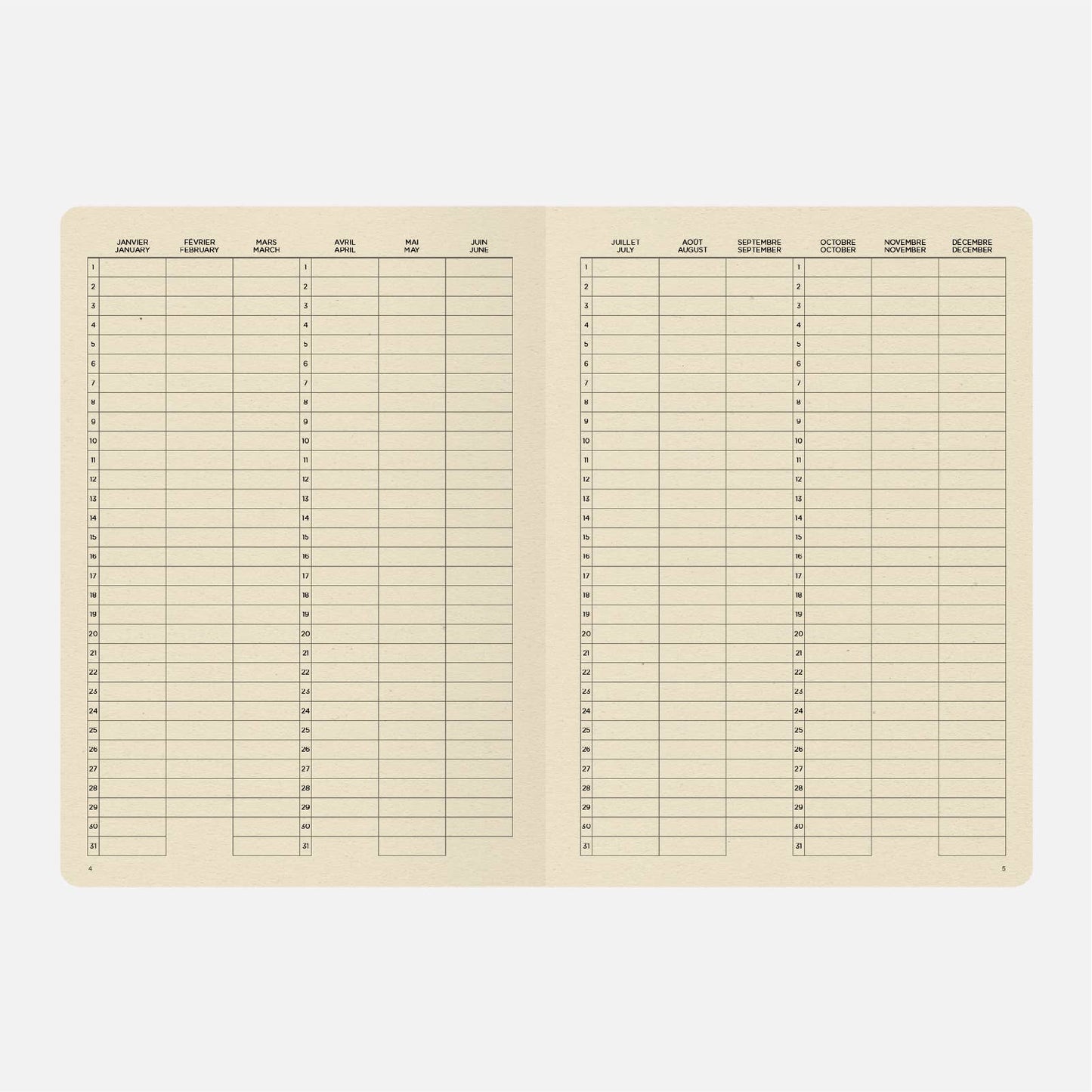 Notebook A5; Admin Grid