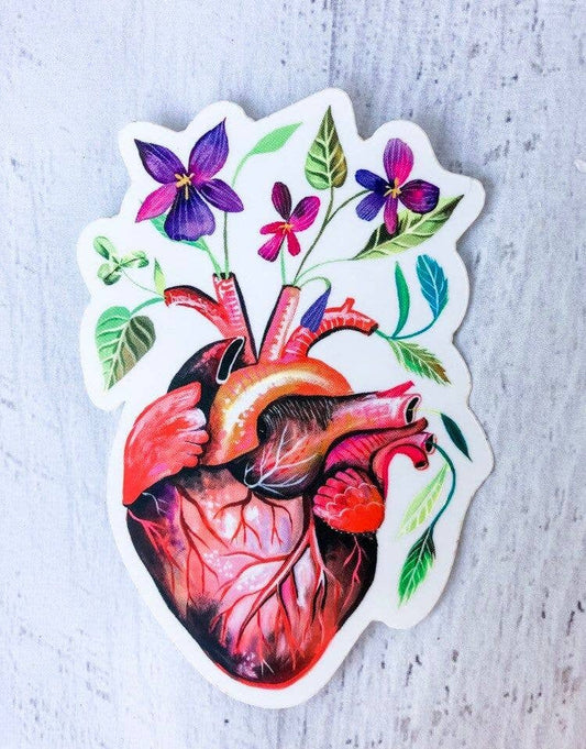 Garden Heart Single Sticker