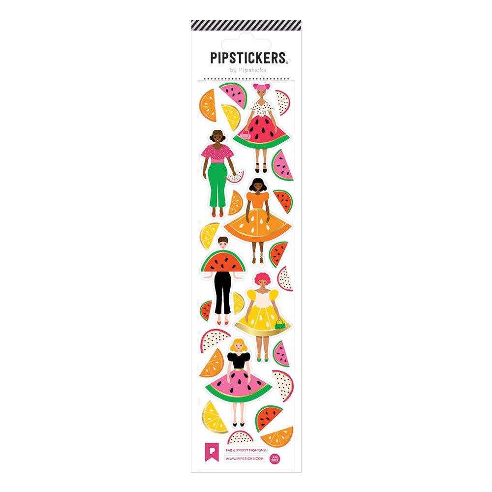 Pipsticks Sticker Sheet; Fab & Fruity Fashions