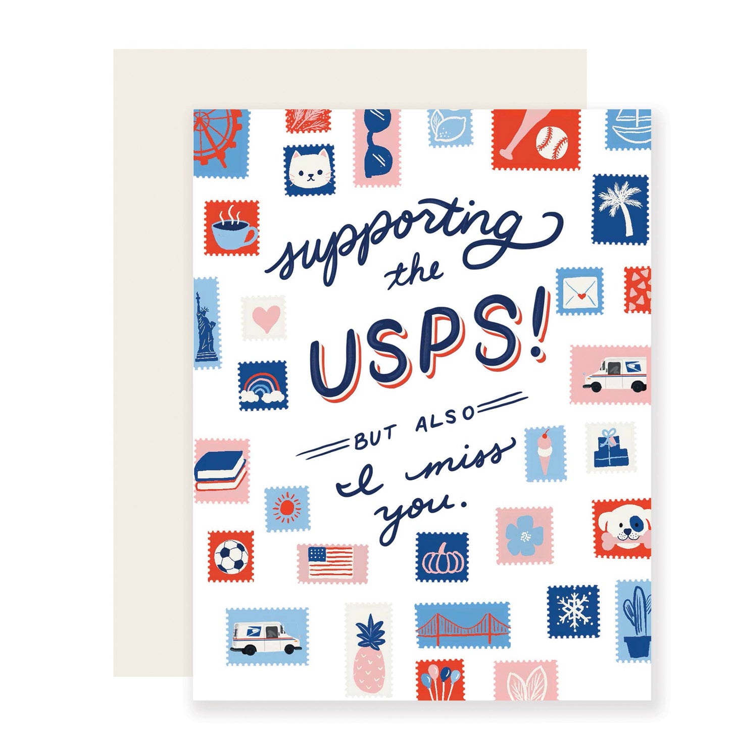 Love/Friendship Card; Supporting the USPS..