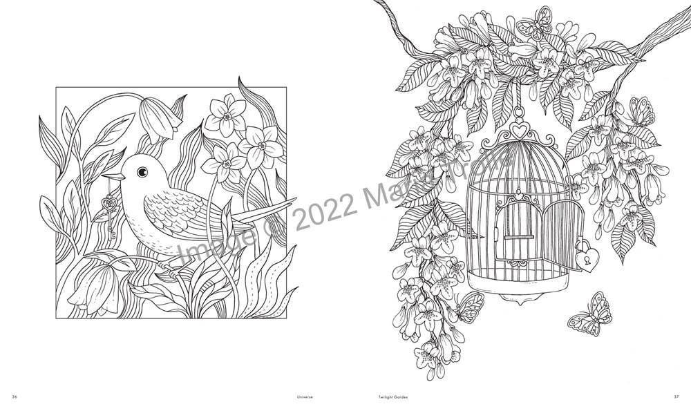 Mature Coloring Book; Maria Trolle’s Universe