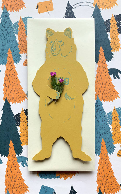 Gift Card Holder; Grizzly Bear Hug