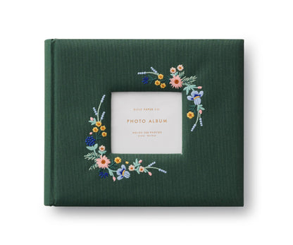 Rifle Paper Co. Heirloom Photo Album; Wildwood (Embroidered)