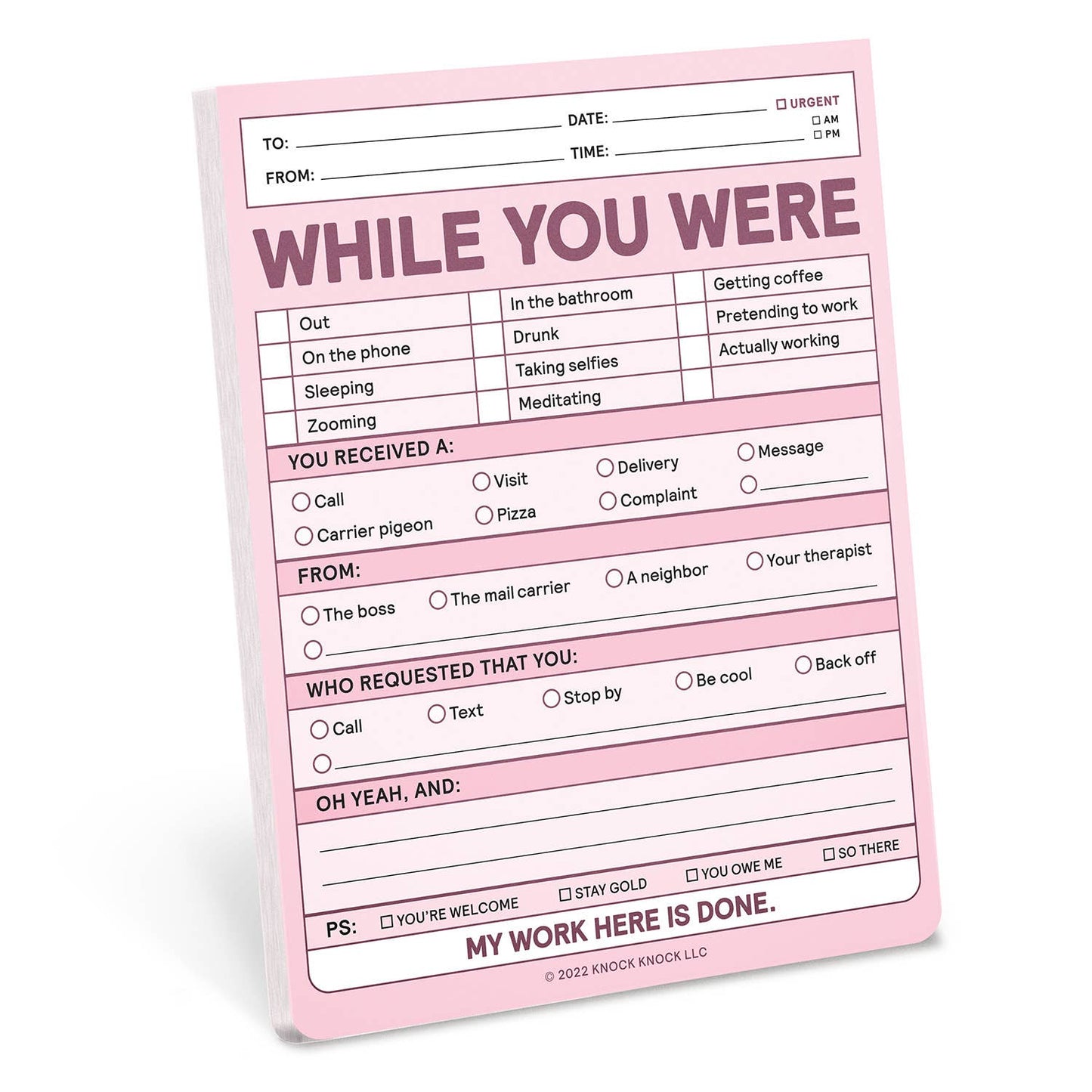Nifty Notepad; While You Were  (Pastel Version)