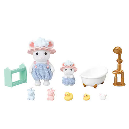 Calico Critters; Bath Time Bubble Siblings Set