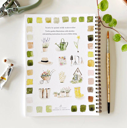 Watercolor Workbook; Garden By Emily Lex