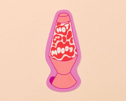Vinyl Sticker; Hot and Moody Lava Lamp
