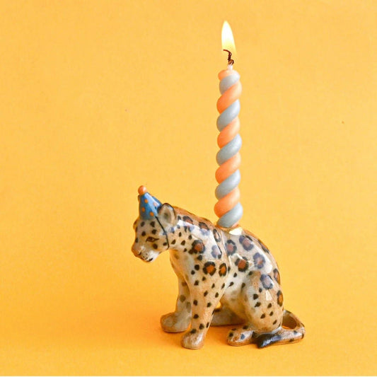 Camp Hollow Cake Topper; Jaguar (Hand-Painted Porcelain)