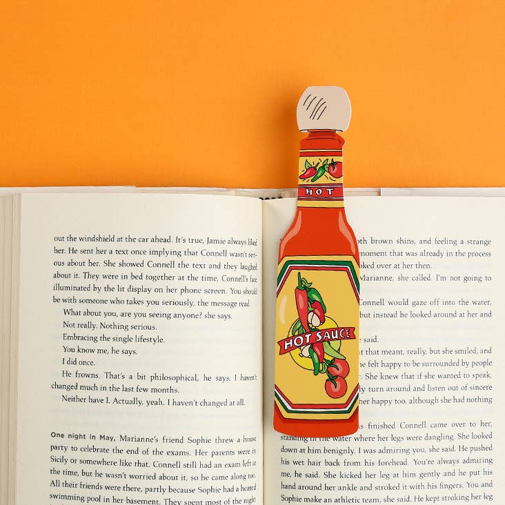 Bookmark; Hot Sauce (Die Cut) By Humdrum Paper