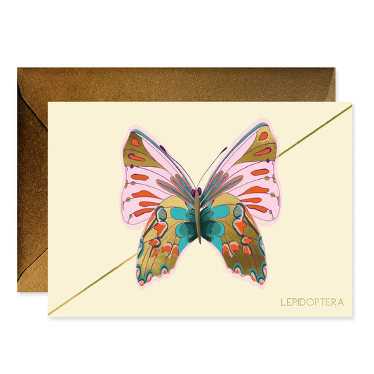 Boxed Stationery Set; Rose Monarch by Good Juju Ink (Set of 6 cards)