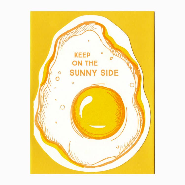Encouragement Card; Sunny Side Egg