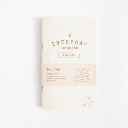 Notebook 2-Pack; Everyday Checklists (48 Ruled Pages)