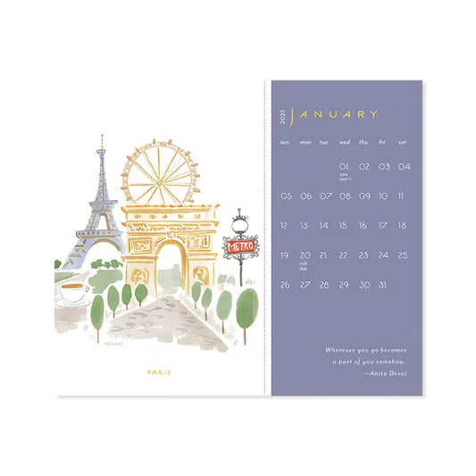 Seedlings Bon Voyage Postcard Calendar