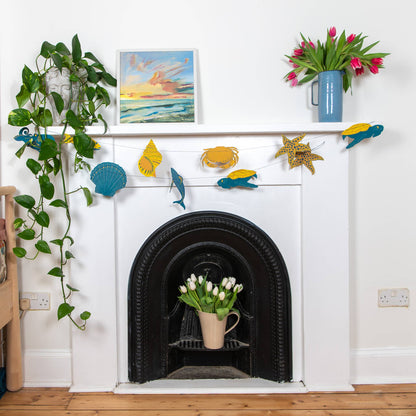 Garland; Sealife By East End Press (9.8 ft Long)
