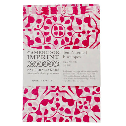 Patterned Envelopes (Packet of Ten); Dappled Eton Mess Design