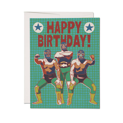 Birthday Card; Luchador