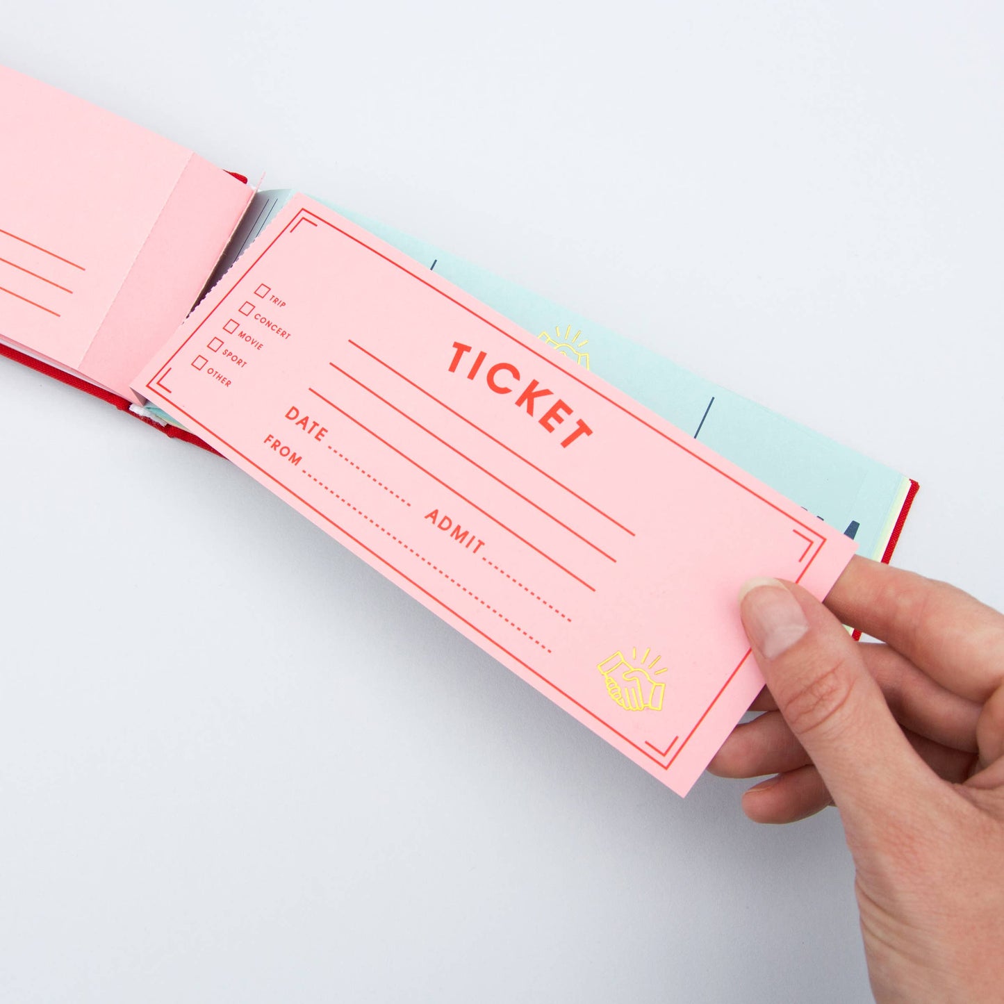 DIY Ticket Book (32 Tickets, 4 Designs)