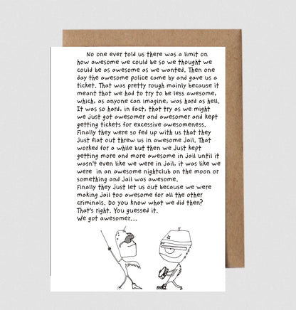 Greeting Card; Awesomer