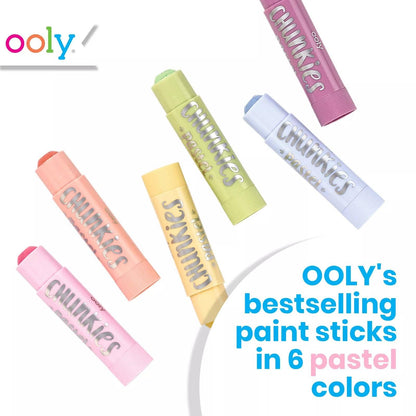 Ooly Chunkies Paint Sticks; Pastel (Set of 6)