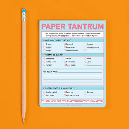 Nifty Notepad; Paper Tantrum (Pastel Blue, 50 Sheets)