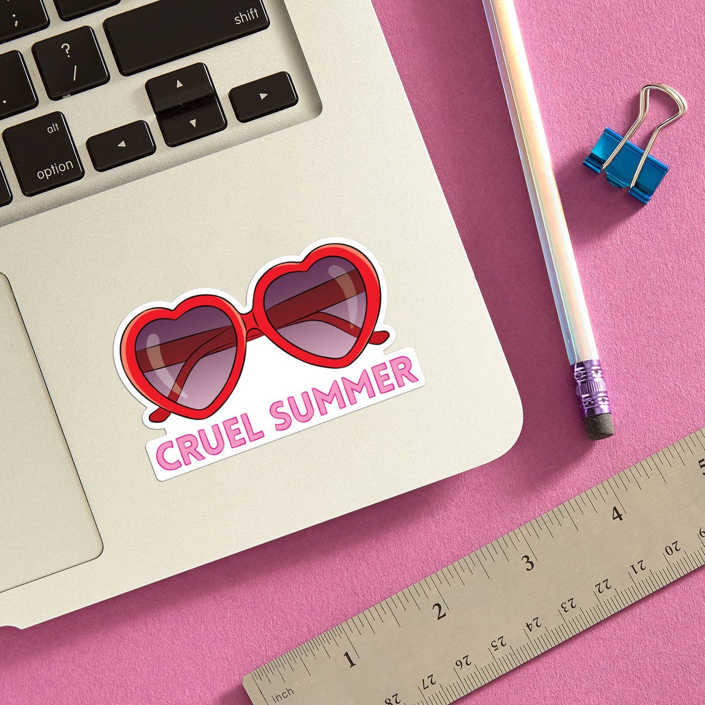 Vinyl Sticker; Taylor Swift - Cruel Summer (Matte, Die Cut)