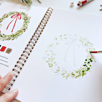 Watercolor Workbook; Christmas By Emily Lex Studio