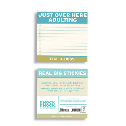 Sticky Notes; Adulting (100 Sheets, 4x4 inches)